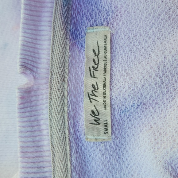 Nwot Free People Custom Tie Dye Camden Pullover - Picture 8 of 10